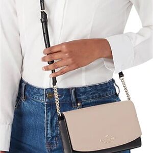 kate spade Two-Tone Beige and Black Crossbody Shoulder Bag